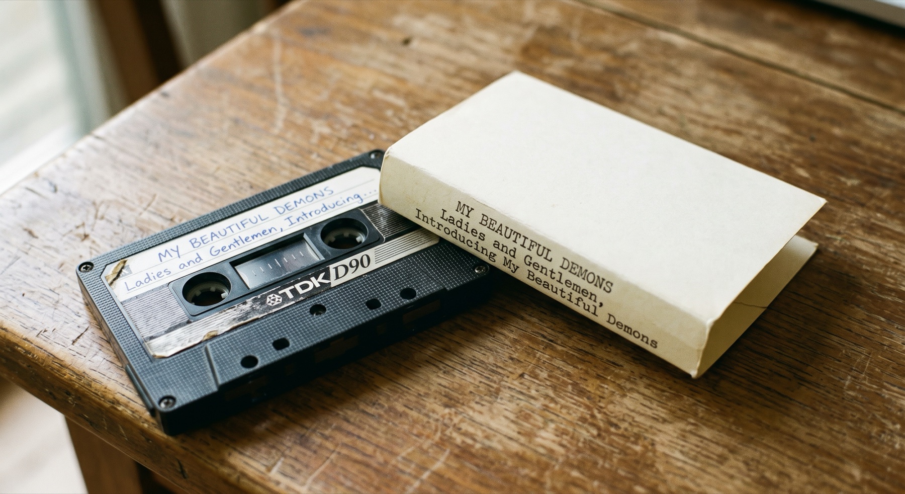 TDK D90 cassette and simple insert labeled MBD Demo